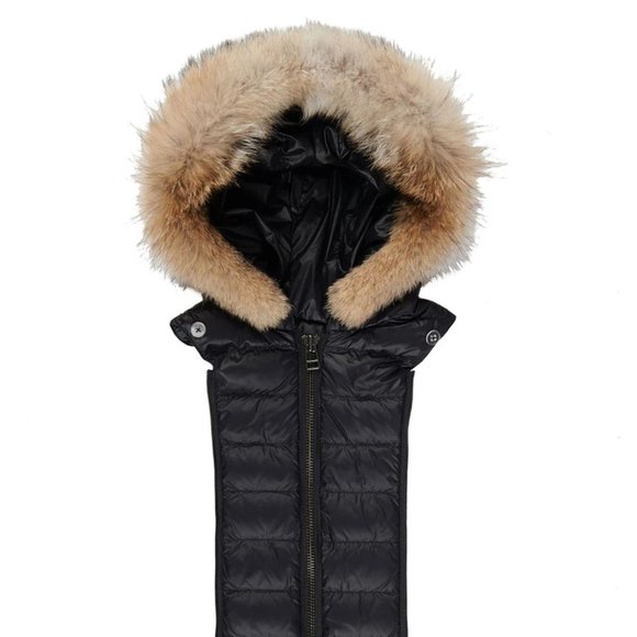 Veronica Beard Fur Lined Hoodie Puffer Vest DICKEY - Picture 8 of 8